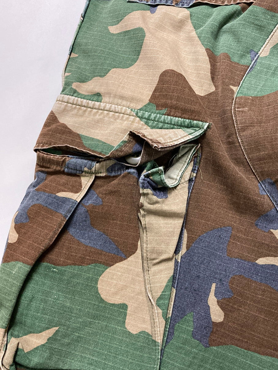 【現状渡し品】【メンズ】 U.S.ARMY ユーエスアーミー DLA100-85-C-0337 80'S WOODLAND CAMO M-65 FIELD PANTS フィールドパンツ ボトムス 157-250628-AS-19-min サイズ：W27×L31 カラー：カモフラージュ 万代Net店