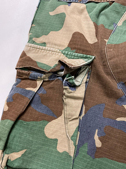 【現状渡し品】【メンズ】 U.S.ARMY ユーエスアーミー DLA100-85-C-0337 80'S WOODLAND CAMO M-65 FIELD PANTS フィールドパンツ ボトムス 157-250628-AS-19-min サイズ：W27×L31 カラー：カモフラージュ 万代Net店