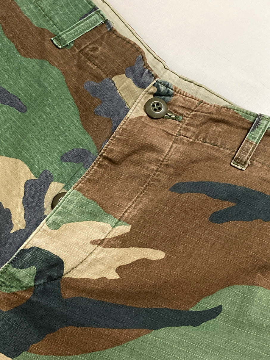 【現状渡し品】【メンズ】 U.S.ARMY ユーエスアーミー DLA100-85-C-0337 80'S WOODLAND CAMO M-65 FIELD PANTS フィールドパンツ ボトムス 157-250628-AS-19-min サイズ：W27×L31 カラー：カモフラージュ 万代Net店