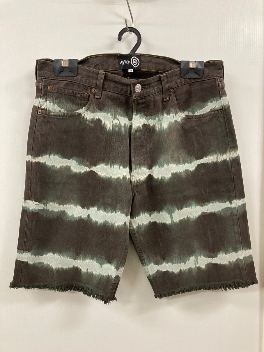 【中古品】【メンズ】 SOUTH2WEST サウスツーウエストエイト TIE-DYE HALF PANT ハーフパンツ ボトムス 151-250628-AS-8-min サイズ：M カラー：ブラウン系 万代Net店