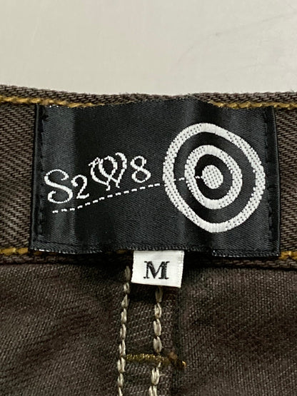 【中古品】【メンズ】 SOUTH2WEST サウスツーウエストエイト TIE-DYE HALF PANT ハーフパンツ ボトムス 151-250628-AS-8-min サイズ：M カラー：ブラウン系 万代Net店