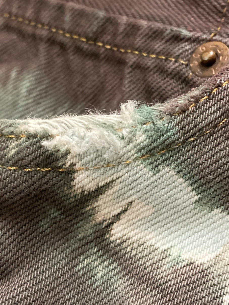 【中古品】【メンズ】 SOUTH2WEST サウスツーウエストエイト TIE-DYE HALF PANT ハーフパンツ ボトムス 151-250628-AS-8-min サイズ：M カラー：ブラウン系 万代Net店