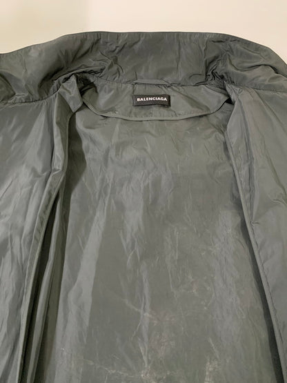 【中古品】【メンズ】 BALENCIAGA バレンシアガ UP57 2018 02247 NYLON LONG JACKET ナイロンロングジャケット 141-250630-ks-11-min サイズ：50 カラー：グレー 万代Net店