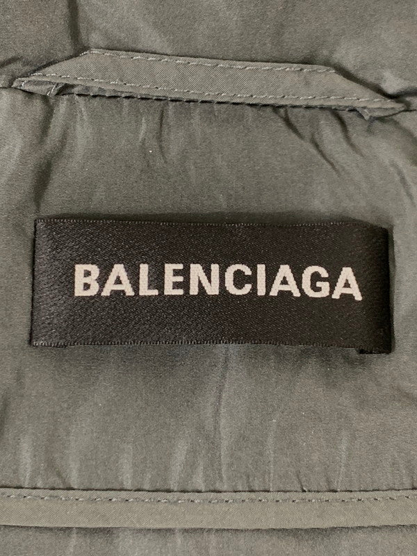 【中古品】【メンズ】 BALENCIAGA バレンシアガ UP57 2018 02247 NYLON LONG JACKET ナイロンロングジャケット 141-250630-ks-11-min サイズ：50 カラー：グレー 万代Net店