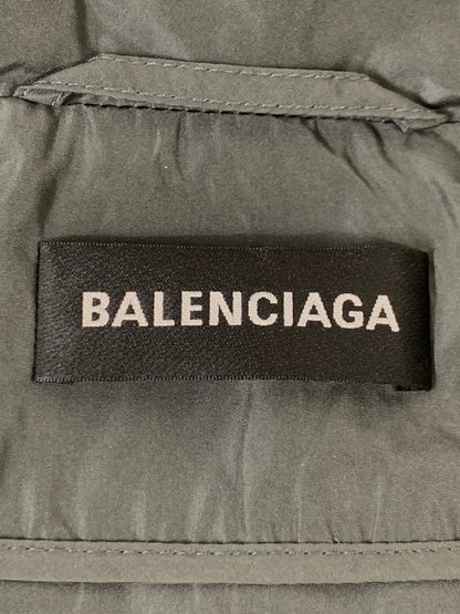 【中古品】【メンズ】 BALENCIAGA バレンシアガ UP57 2018 02247 NYLON LONG JACKET ナイロンロングジャケット 141-250630-ks-11-min サイズ：50 カラー：グレー 万代Net店