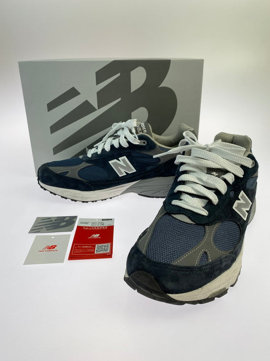 【中古品】【メンズ】 NEW BALANCE ニューバランス MADE IN USA 993 CORE MR993NV メイドイン ユーエスエー スエード スニーカー メンズ 靴 シューズ 162-250629-em-16-min サイズ：29cm カラー：ネイビー 万代Net店