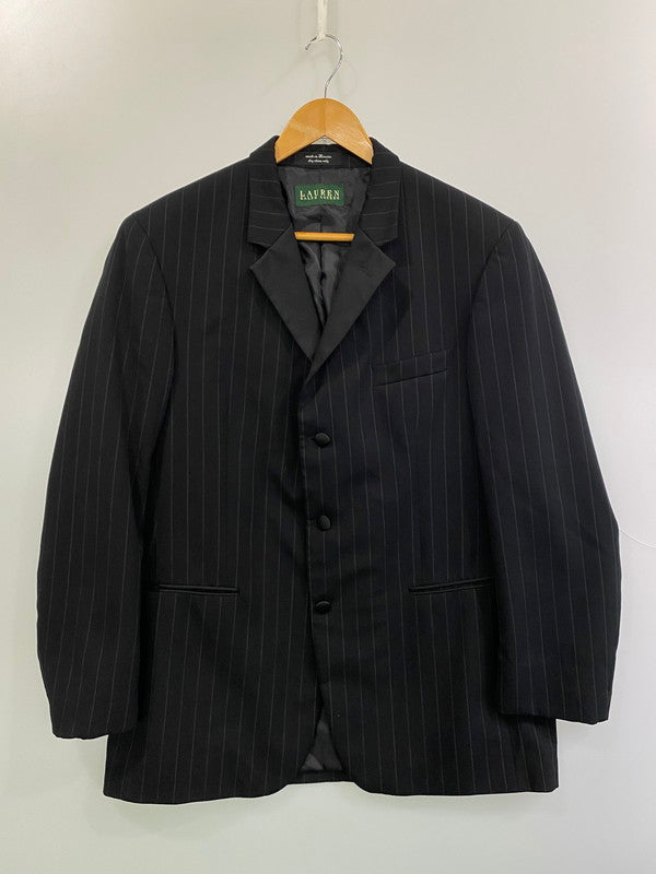 【中古品】【メンズ】 RALPH LAUREN ラルフローレン LAUREN ローレン TAILORED JACKET テイラード ジャケット メンズ ウエア シングル 146-250704-em-08-min サイズ：43R カラー：ブラック 万代Net店