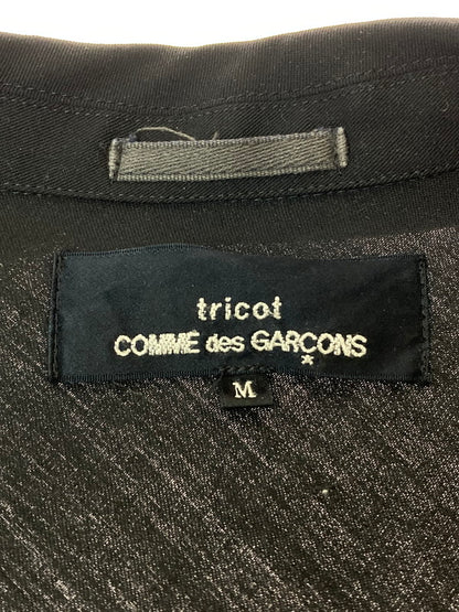【中古品】【レディース】 tricot COMME des GARCONS トリココムデギャルソン TJ-10017M SHIRT JACKET シャツジャケット スリークオータースリーブ 170-250630-AS-1-min サイズ：M カラー：ブラック 万代Net店