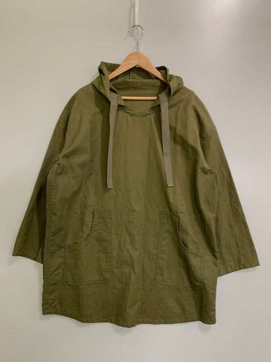 【現状渡し品】【メンズ】 Needles ニードルス CH061 PULLOVER PARKA C L CANVAS プルオーバーパーカー 140-250630-ks-17-min サイズ：XS カラー：オリーブ系 万代Net店
