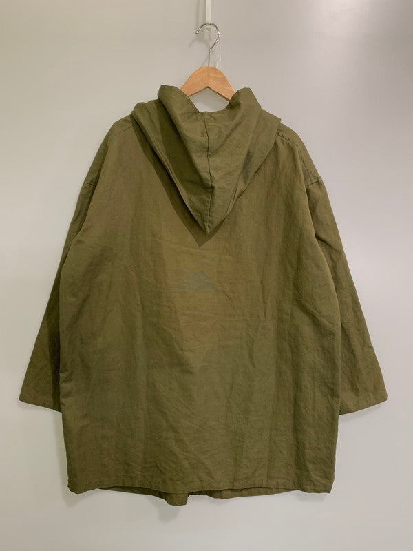 【現状渡し品】【メンズ】 Needles ニードルス CH061 PULLOVER PARKA C L CANVAS プルオーバーパーカー 140-250630-ks-17-min サイズ：XS カラー：オリーブ系 万代Net店