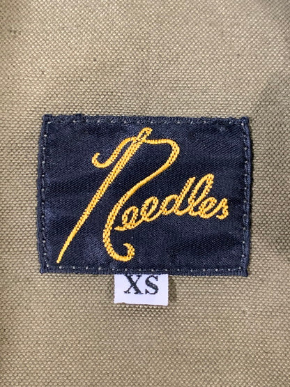 【現状渡し品】【メンズ】 Needles ニードルス CH061 PULLOVER PARKA C L CANVAS プルオーバーパーカー 140-250630-ks-17-min サイズ：XS カラー：オリーブ系 万代Net店