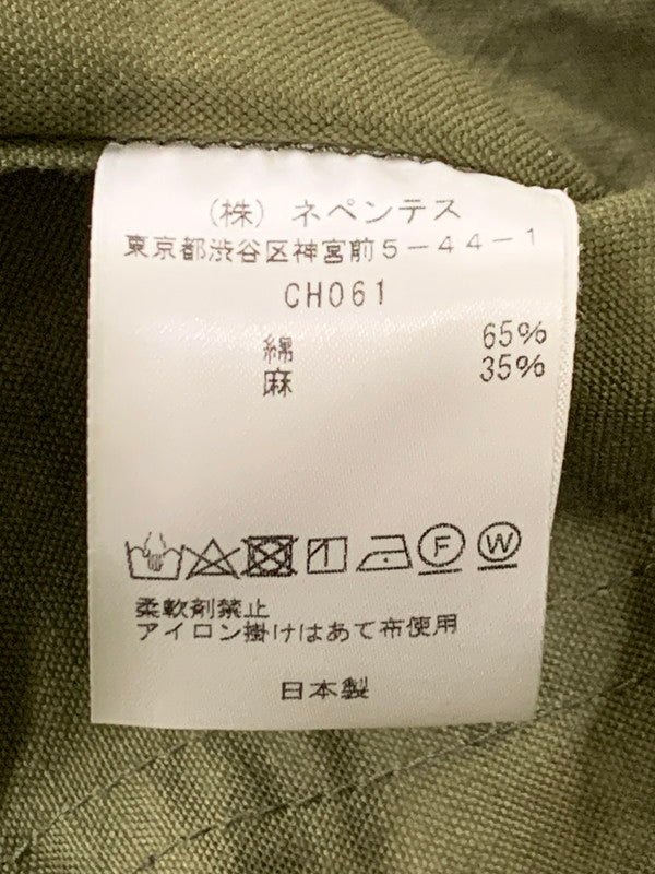 【現状渡し品】【メンズ】 Needles ニードルス CH061 PULLOVER PARKA C L CANVAS プルオーバーパーカー 140-250630-ks-17-min サイズ：XS カラー：オリーブ系 万代Net店