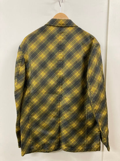 【中古品】【メンズ】 COMME des GARCONS HOMME PLUS コムデギャルソンオムプリュス PJ-10065S 97SS チェック期 TAILORED JACKET テーラードジャケット ライトアウター 140-250628-AS-1-min サイズ：S カラー：ブラック/イエロー系 万代Net店