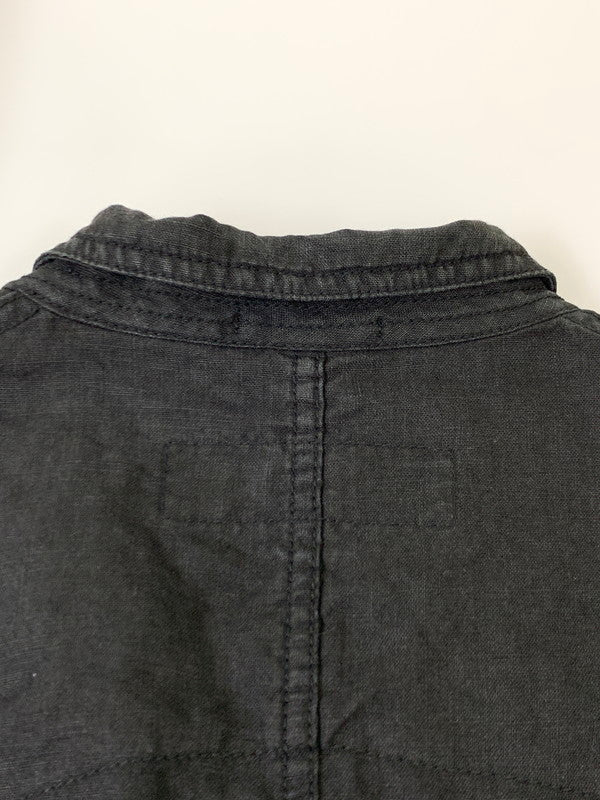 【現状渡し品】【メンズ】 COMME des GARCONS HOMME コムデギャルソンオム HO-J068 AD2004 LS LINEN JACKET リネンジャケット 140-250630-ks-10-min サイズ：S カラー：ブラック 万代Net店