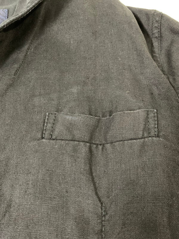 【現状渡し品】【メンズ】 COMME des GARCONS HOMME コムデギャルソンオム HO-J068 AD2004 LS LINEN JACKET リネンジャケット 140-250630-ks-10-min サイズ：S カラー：ブラック 万代Net店