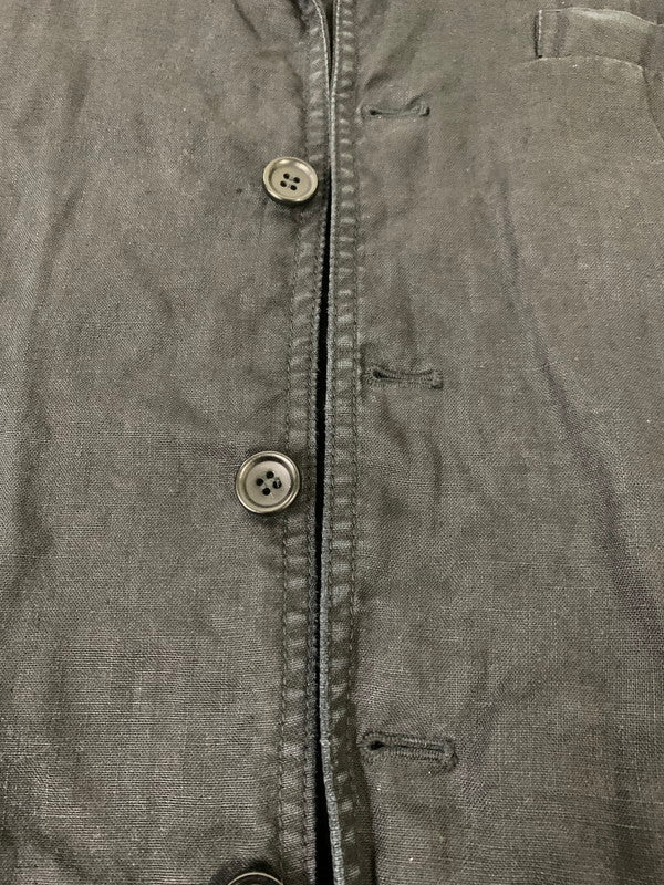 【現状渡し品】【メンズ】 COMME des GARCONS HOMME コムデギャルソンオム HO-J068 AD2004 LS LINEN JACKET リネンジャケット 140-250630-ks-10-min サイズ：S カラー：ブラック 万代Net店