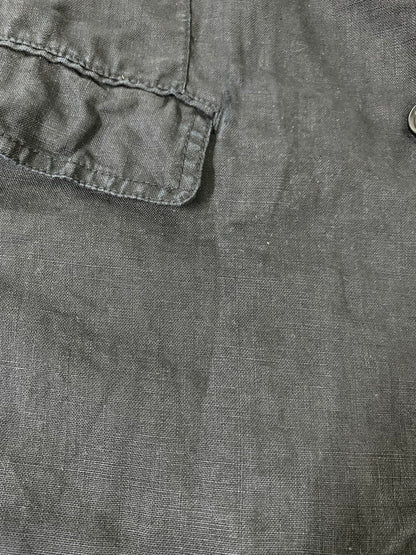 【現状渡し品】【メンズ】 COMME des GARCONS HOMME コムデギャルソンオム HO-J068 AD2004 LS LINEN JACKET リネンジャケット 140-250630-ks-10-min サイズ：S カラー：ブラック 万代Net店