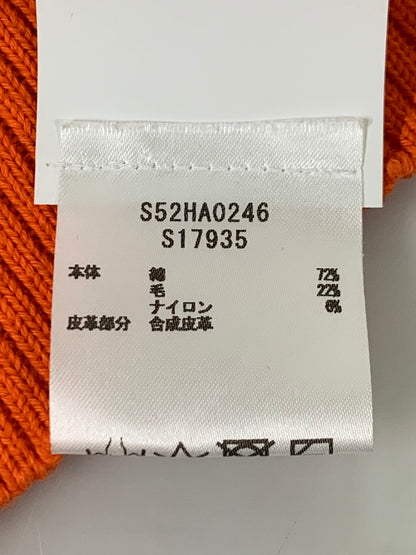 【中古品】【レディース】 MM6 MAISON MARGIELA エムエム6 メゾン マルジェラ S52HA0246 ELBOW PATCH CROPPED KNIT ニット トップス 168-250630-ks-16-min サイズ：S カラー：オレンジ/イエロー 万代Net店