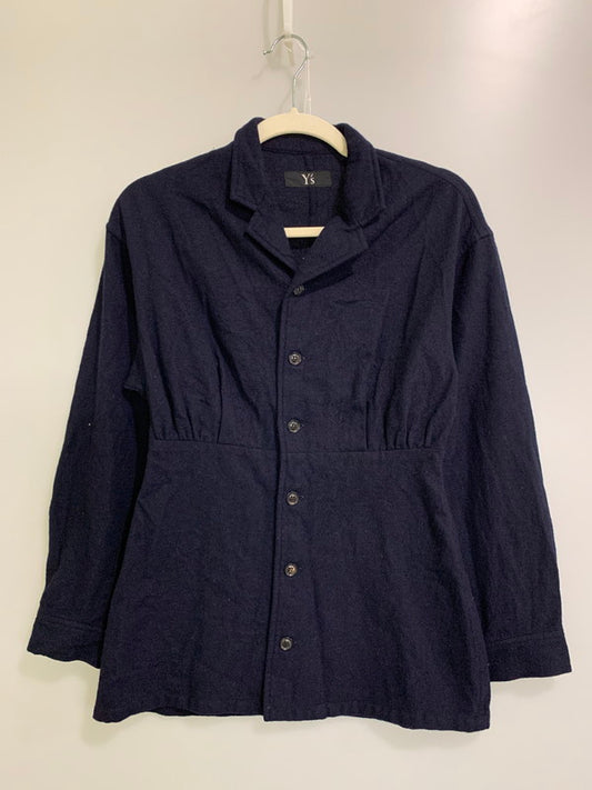 【中古品】【レディース】 Y's ワイズ YI-B56-115 97AW 日本製 LS WOOL JACKET ウールジャケット 168-250630-ks-15-min サイズ：不明 カラー：ネイビー 万代Net店