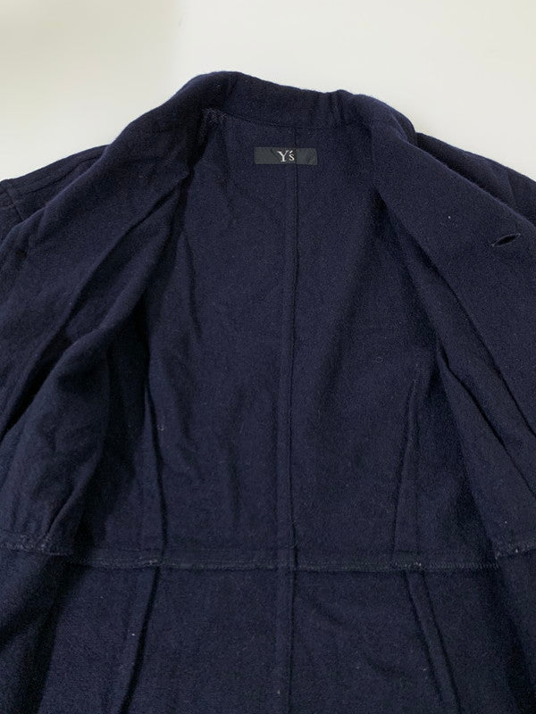 【中古品】【レディース】 Y's ワイズ YI-B56-115 97AW 日本製 LS WOOL JACKET ウールジャケット 168-250630-ks-15-min サイズ：不明 カラー：ネイビー 万代Net店