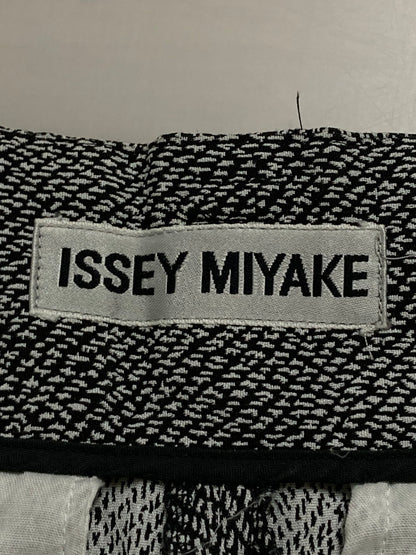 【中古品】【レディース】 ISSEY MIYAKE イッセイミヤケ IM61-FF120 90S RAYON PANTS ナイロンパンツ ボトムス 168-250628-AS-7-min サイズ：S カラー：ブラック/ホワイト 万代Net店