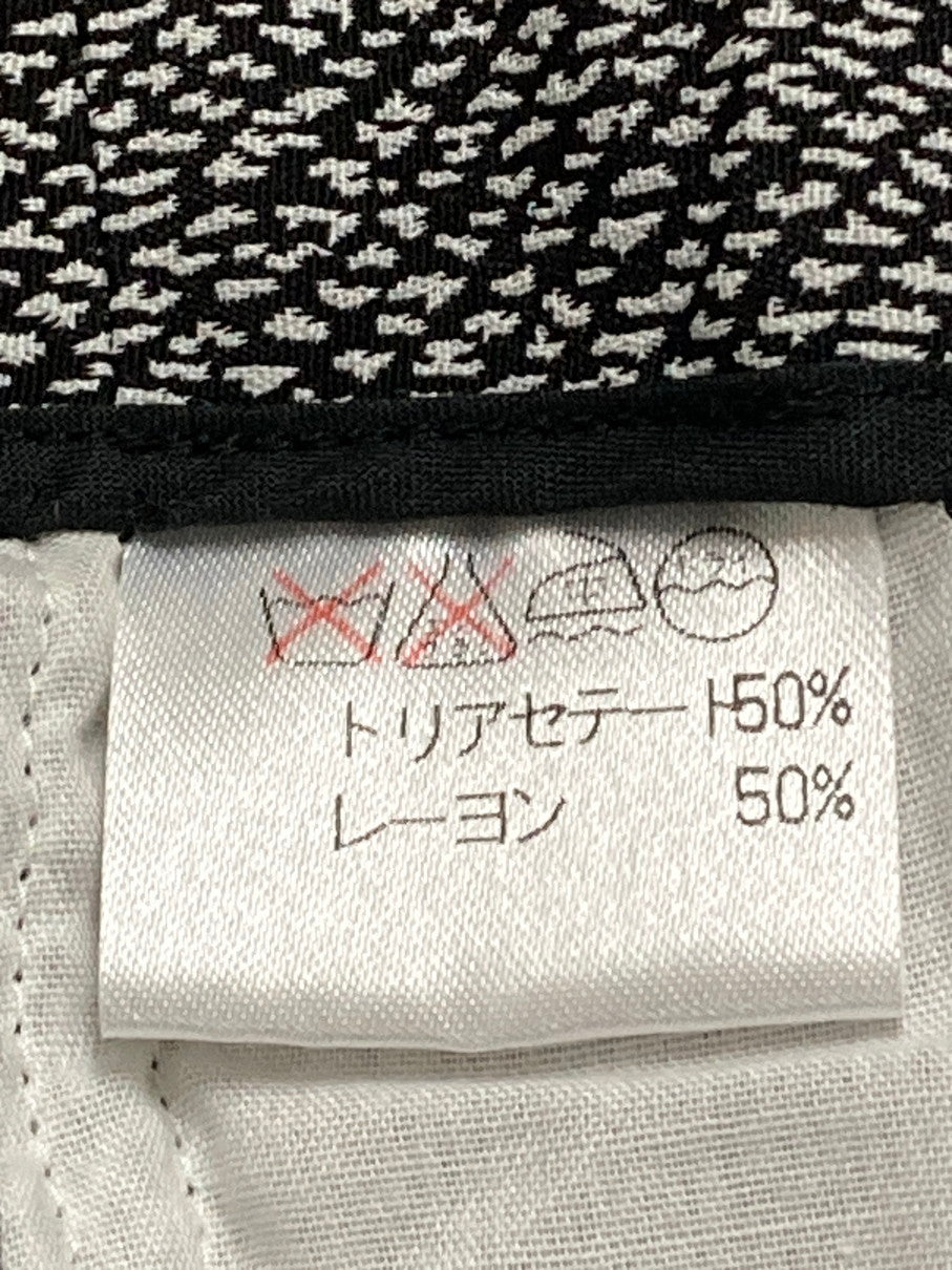 【中古品】【レディース】 ISSEY MIYAKE イッセイミヤケ IM61-FF120 90S RAYON PANTS ナイロンパンツ ボトムス 168-250628-AS-7-min サイズ：S カラー：ブラック/ホワイト 万代Net店