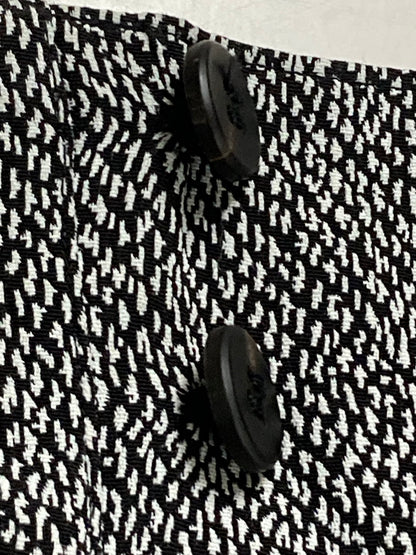 【中古品】【レディース】 ISSEY MIYAKE イッセイミヤケ IM61-FF120 90S RAYON PANTS ナイロンパンツ ボトムス 168-250628-AS-7-min サイズ：S カラー：ブラック/ホワイト 万代Net店