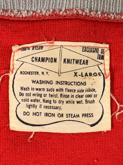 【中古品】【メンズ】 Champion チャンピオン 60S KNITWEAR SNAP BUTTON JACKET スナップボタンジャケット 146-250630-ks-14-min サイズ：XL カラー：レッド 万代Net店
