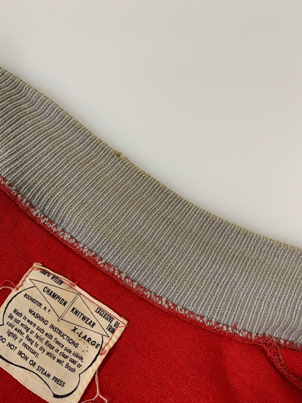 【中古品】【メンズ】 Champion チャンピオン 60S KNITWEAR SNAP BUTTON JACKET スナップボタンジャケット 146-250630-ks-14-min サイズ：XL カラー：レッド 万代Net店