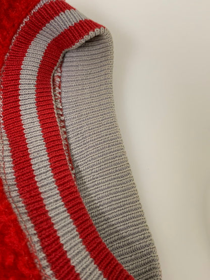 【中古品】【メンズ】 Champion チャンピオン 60S KNITWEAR SNAP BUTTON JACKET スナップボタンジャケット 146-250630-ks-14-min サイズ：XL カラー：レッド 万代Net店