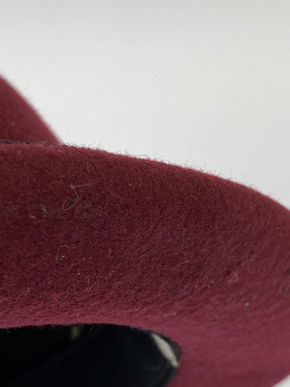 【中古品】【メンズ/レディース】 GANGSTERVILLE ギャングスタービル BOWLER HAT ボーラー ハット 帽子 日本製 185-250701-em-09-min サイズ：M カラー：ワインレッド系 万代Net店