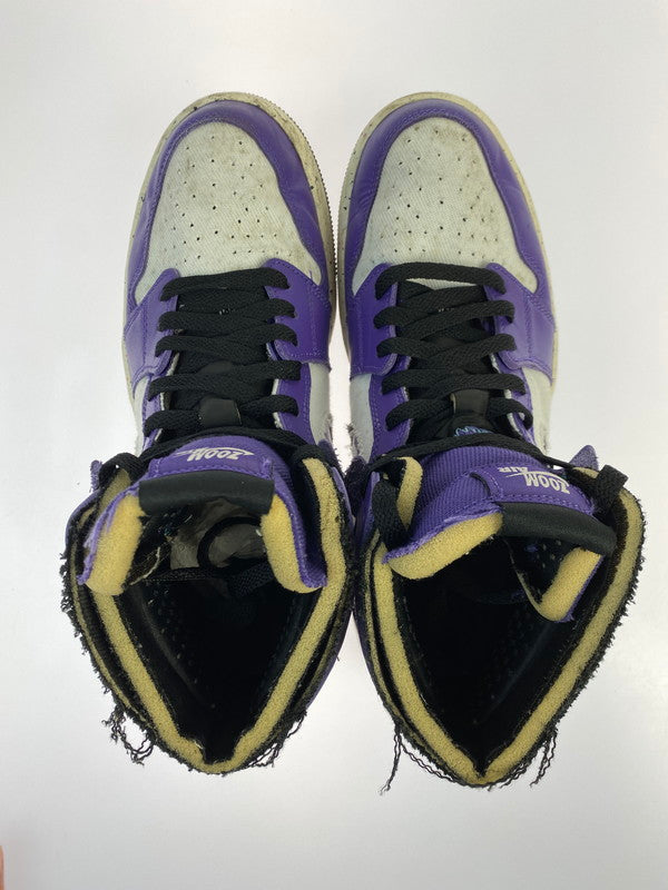 【中古品】【メンズ】 NIKE ナイキ AIR JORDAN1 ZOOM AIR CMFT DARK IRIS CT0978-501 エアジョーダン 1 ズーム コンフォート ダークアイリス スニーカー メンズ 靴 シューズ 160-250701-em-02-min サイズ：27cm カラー：DARK IRIS/WHITE-BLACK-SAIL 万代Net店
