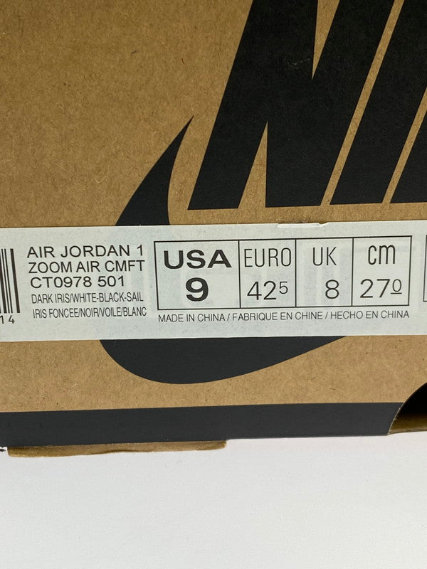 【中古品】【メンズ】 NIKE ナイキ AIR JORDAN1 ZOOM AIR CMFT DARK IRIS CT0978-501 エアジョーダン 1 ズーム コンフォート ダークアイリス スニーカー メンズ 靴 シューズ 160-250701-em-02-min サイズ：27cm カラー：DARK IRIS/WHITE-BLACK-SAIL 万代Net店