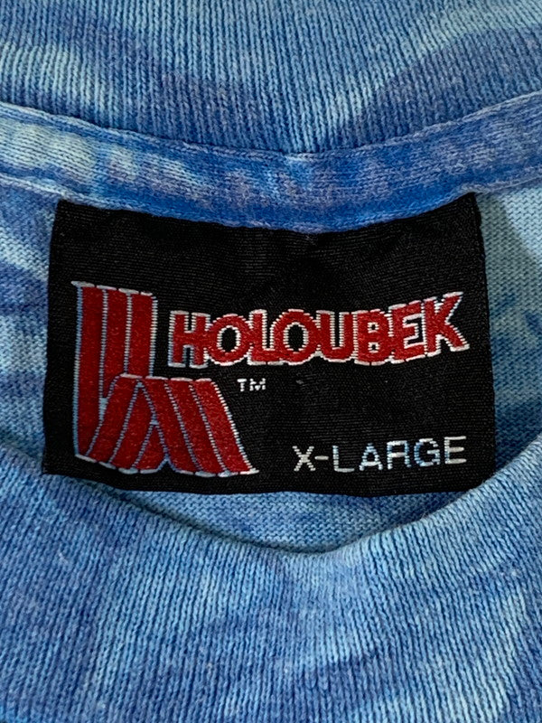 【中古品】【メンズ】 HOLOUBEK S/S TEE ショートスリーブ 総柄 Tシャツ 半袖Tシャツ トップス 146-250702-yn-26-min サイズ：XL カラー：ライトブルー 万代Net店