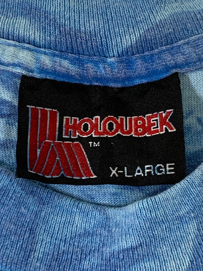 【中古品】【メンズ】 HOLOUBEK S/S TEE ショートスリーブ 総柄 Tシャツ 半袖Tシャツ トップス 146-250702-yn-26-min サイズ：XL カラー：ライトブルー 万代Net店