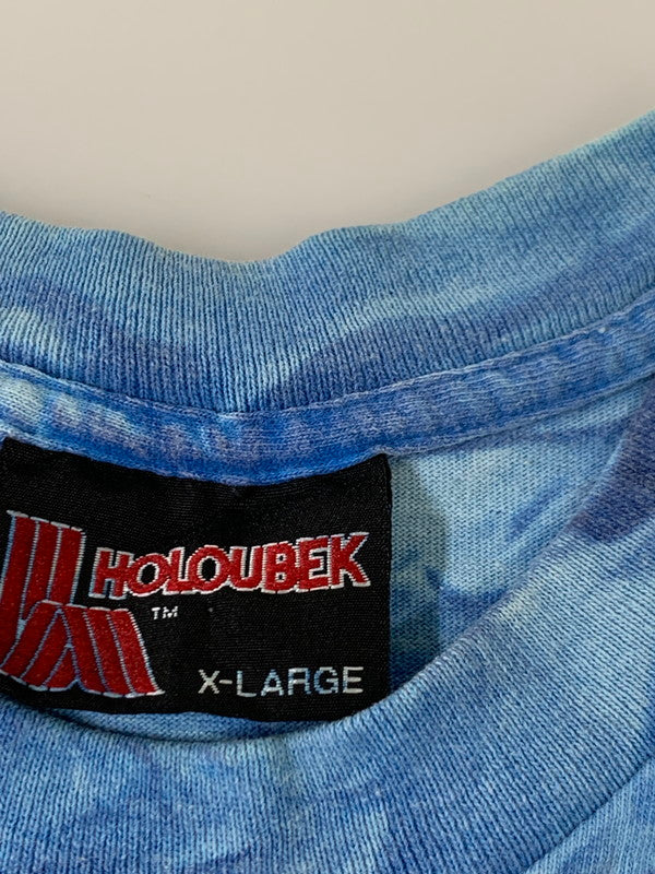 【中古品】【メンズ】 HOLOUBEK S/S TEE ショートスリーブ 総柄 Tシャツ 半袖Tシャツ トップス 146-250702-yn-26-min サイズ：XL カラー：ライトブルー 万代Net店