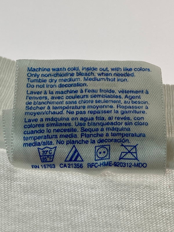 【現状渡し品】【メンズ】 HANES ヘインズ 90'S JIM FRANKLIN ARMADILLO POSTER PRINT TEE ショートスリーブ 146-250630-AS-17-min サイズ：M カラー：ホワイト 万代Net店