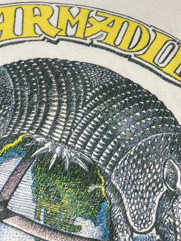 【現状渡し品】【メンズ】 HANES ヘインズ 90'S JIM FRANKLIN ARMADILLO POSTER PRINT TEE ショートスリーブ 146-250630-AS-17-min サイズ：M カラー：ホワイト 万代Net店