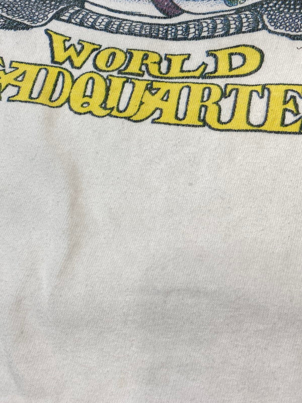 【現状渡し品】【メンズ】 HANES ヘインズ 90'S JIM FRANKLIN ARMADILLO POSTER PRINT TEE ショートスリーブ 146-250630-AS-17-min サイズ：M カラー：ホワイト 万代Net店