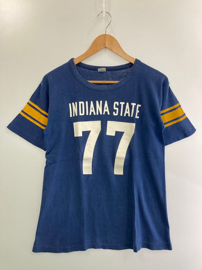 【現状渡し品】【メンズ】 Champion チャンピオン 70'S INDIANA STATE FOOTBALL TEE ショートスリーブ 146-250630-AS-26-min サイズ：M カラー：ネイビー 万代Net店