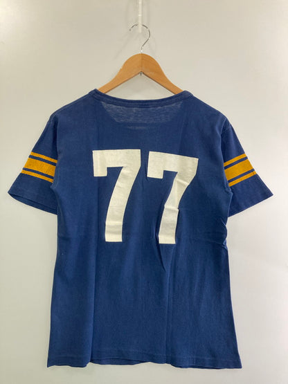 【現状渡し品】【メンズ】 Champion チャンピオン 70'S INDIANA STATE FOOTBALL TEE ショートスリーブ 146-250630-AS-26-min サイズ：M カラー：ネイビー 万代Net店