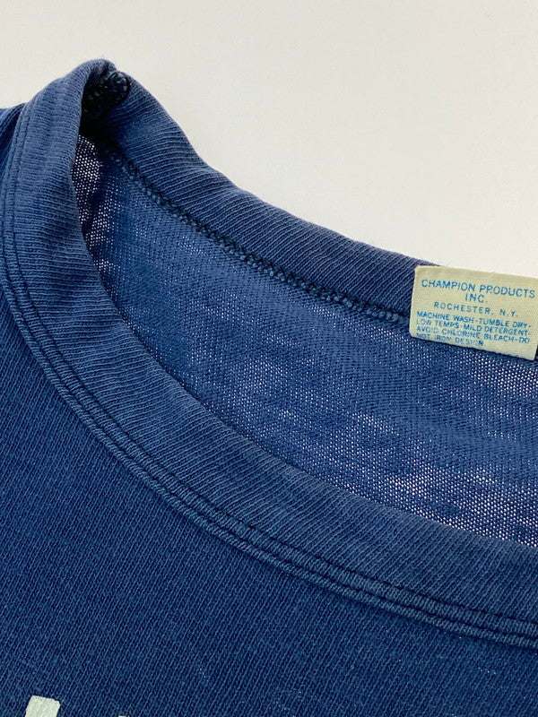 【現状渡し品】【メンズ】 Champion チャンピオン 70'S INDIANA STATE FOOTBALL TEE ショートスリーブ 146-250630-AS-26-min サイズ：M カラー：ネイビー 万代Net店