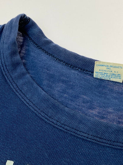 【現状渡し品】【メンズ】 Champion チャンピオン 70'S INDIANA STATE FOOTBALL TEE ショートスリーブ 146-250630-AS-26-min サイズ：M カラー：ネイビー 万代Net店