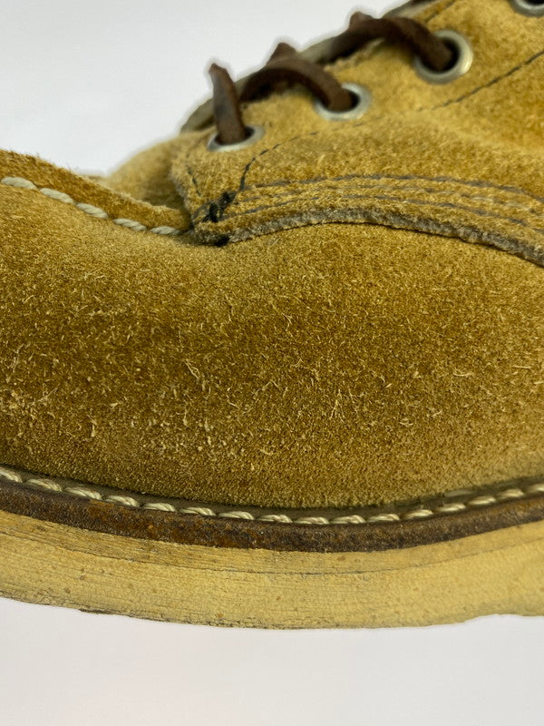【現状渡し品】【メンズ】 RED WING レッドウィング 6-INCH CLASSIC MOC TOE BOOTS 8173 刺繍羽タグ 6インチ クラシック モック スウェード ブーツ 164-250701-em-06-min サイズ：8 カラー：ベージュ 万代Net店