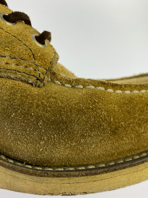 【現状渡し品】【メンズ】 RED WING レッドウィング 6-INCH CLASSIC MOC TOE BOOTS 8173 刺繍羽タグ 6インチ クラシック モック スウェード ブーツ 164-250701-em-06-min サイズ：8 カラー：ベージュ 万代Net店