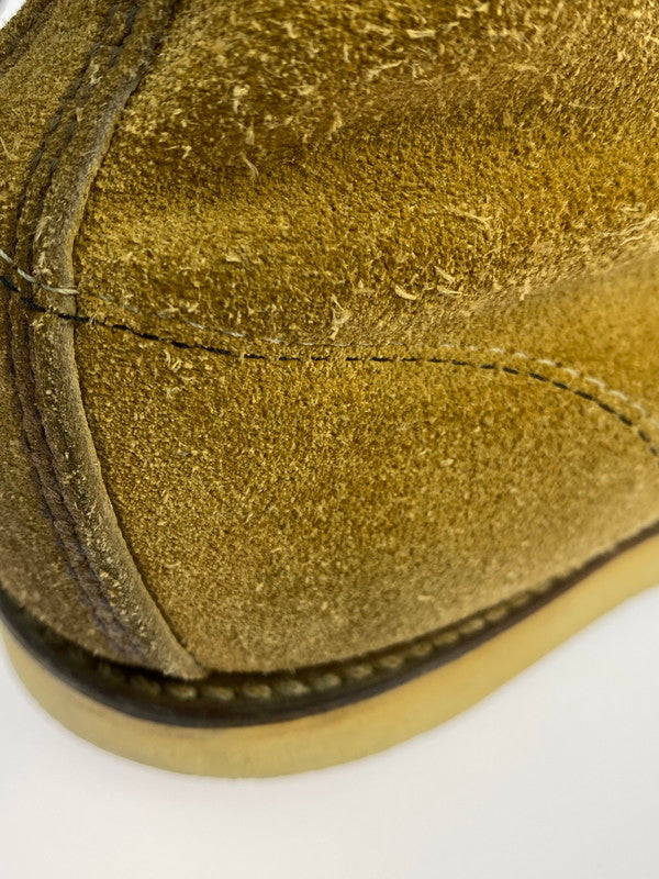 【現状渡し品】【メンズ】 RED WING レッドウィング 6-INCH CLASSIC MOC TOE BOOTS 8173 刺繍羽タグ 6インチ クラシック モック スウェード ブーツ 164-250701-em-06-min サイズ：8 カラー：ベージュ 万代Net店