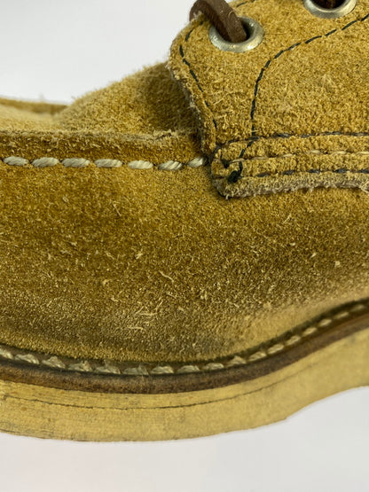 【現状渡し品】【メンズ】 RED WING レッドウィング 6-INCH CLASSIC MOC TOE BOOTS 8173 刺繍羽タグ 6インチ クラシック モック スウェード ブーツ 164-250701-em-06-min サイズ：8 カラー：ベージュ 万代Net店