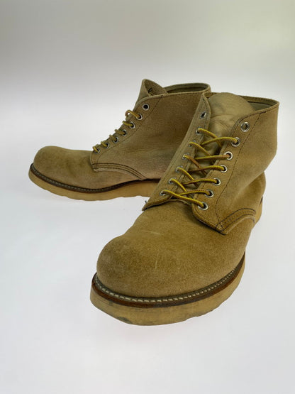 【中古品】【メンズ】 RED WING レッドウィング 8167 犬タグ 6-INCH PLAIN TOE BOOTS 靴 シューズ ブーツ 164-250708-AS-2-min サイズ：8E カラー：ベージュ 万代Net店