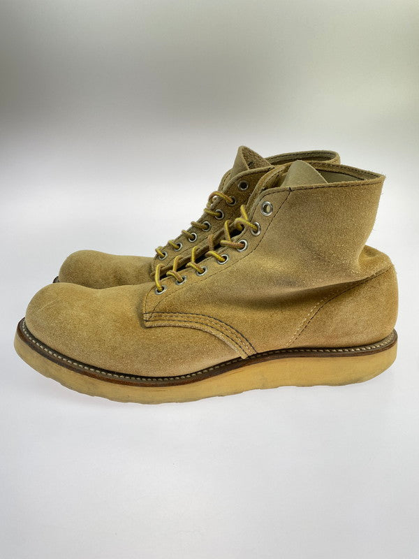 【中古品】【メンズ】 RED WING レッドウィング 8167 犬タグ 6-INCH PLAIN TOE BOOTS 靴 シューズ ブーツ 164-250708-AS-2-min サイズ：8E カラー：ベージュ 万代Net店