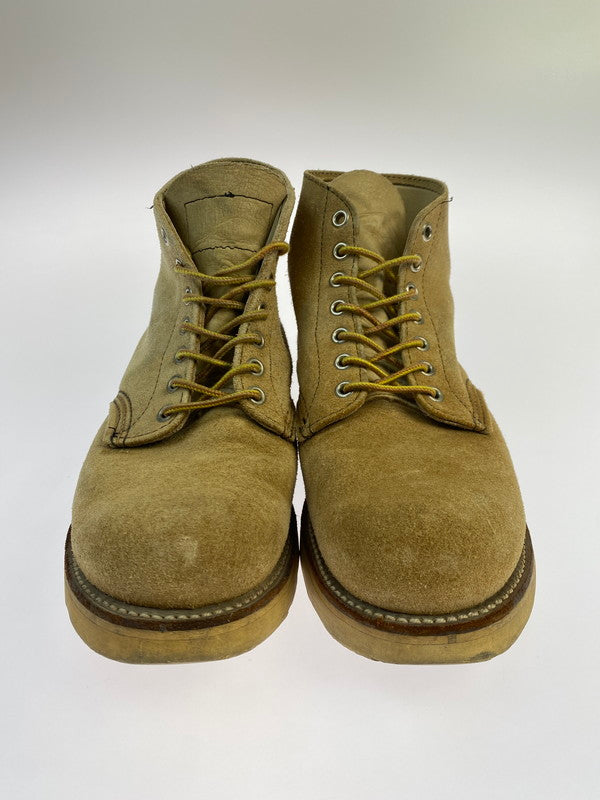 【中古品】【メンズ】 RED WING レッドウィング 8167 犬タグ 6-INCH PLAIN TOE BOOTS 靴 シューズ ブーツ 164-250708-AS-2-min サイズ：8E カラー：ベージュ 万代Net店